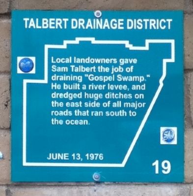 Talbert Drainage District Marker image. Click for full size.