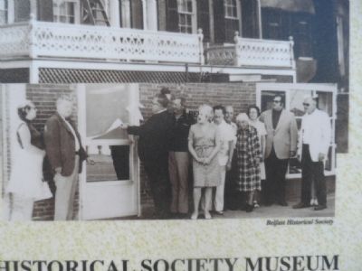 The Belfast Historical Society Museum Marker image. Click for full size.