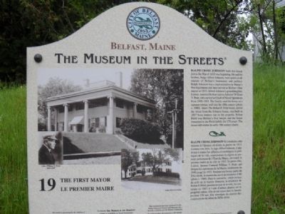 The First Mayor Marker image. Click for full size.