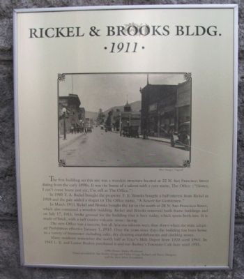 Ricket & Brooks Bldg. Marker image. Click for full size.