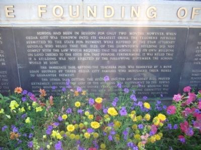 The Founding of Southern Utah University Marker. Click for full size. The Founding of Southern Utah University Marker image. Click for full size.