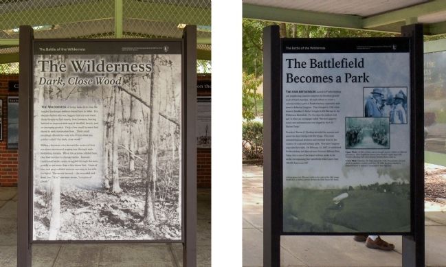 The Wilderness / The Battlefield becomes a Park Marker. Click for full size. The Wilderness / The Battlefield becomes a Park Marker image. Click for full size.
