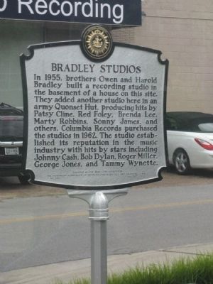 Bradley Studios Marker. Click for full size. Bradley Studios Marker image. Click for full size.