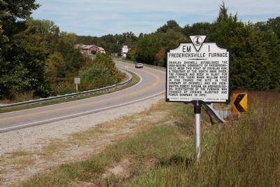 Fredericksville Furnace Marker on Route 208 image. Click for full size.