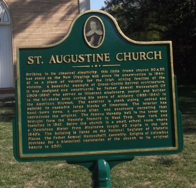 St. Augustine Church Marker image. Click for full size.