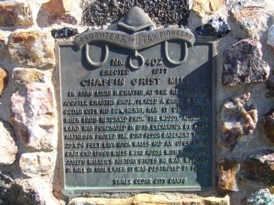 Chaffin Grist Mill Marker image. Click for full size.