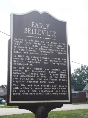 Early Belleville Marker image. Click for full size.