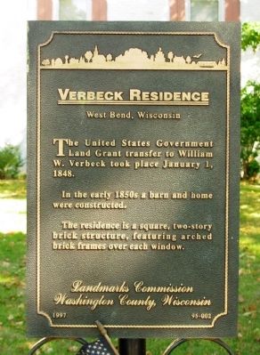 Verbeck Residence Marker image. Click for full size.