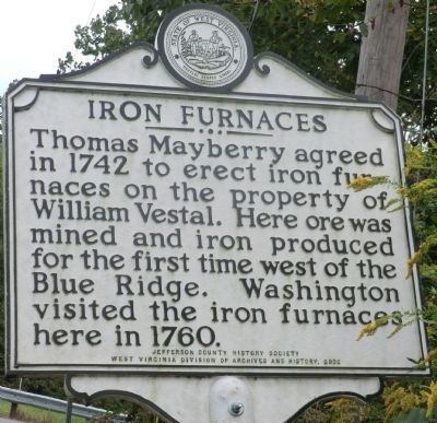 Iron Furnaces Marker image. Click for full size.