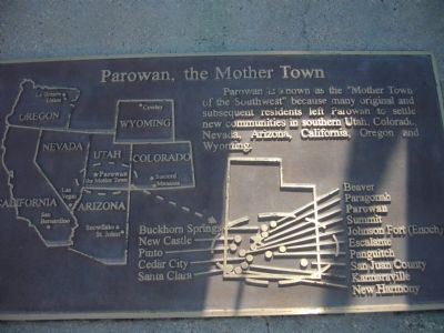 Parowan, the Mother Town image. Click for full size.