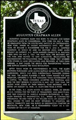 Augustus Chapman Allen Marker image. Click for full size.