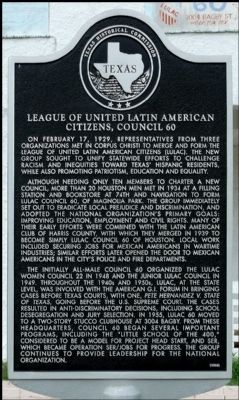 League of United Latin American Citizens, Council 60 Marker image. Click for full size.