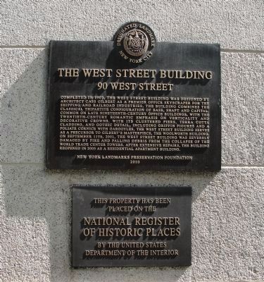 The West Street Building Marker image. Click for full size.