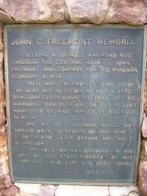 John C. Freemont Memorial Marker image. Click for full size.