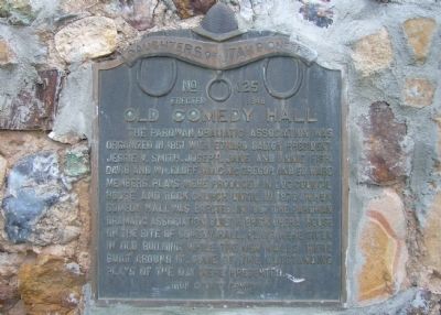 Old Comedy Hall Marker image. Click for full size.