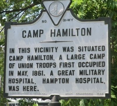 Camp Hamilton Marker image. Click for full size.