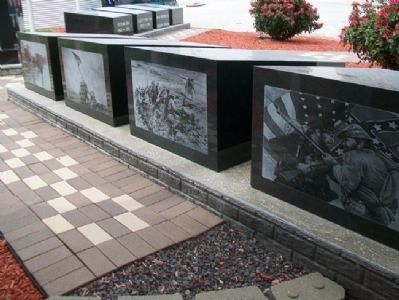 St. Elmo Area Veterans Memorial Artwork image. Click for full size.