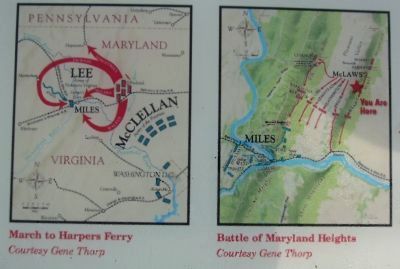 Maps of the March to Harpers Ferry and Battle of Maryland Heights image. Click for full size.