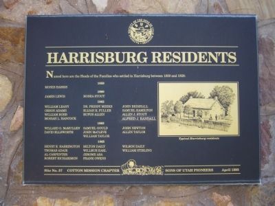 Harrisburg Residents Marker image. Click for full size.