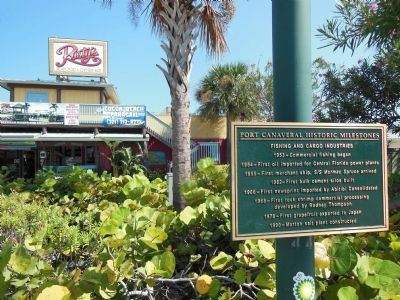 Port Canaveral Historic Milestones (Fishing & Cargo) image. Click for full size.