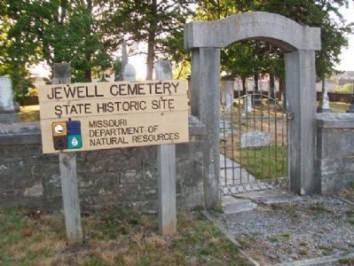 Jewell Cemetery Sign image. Click for full size.