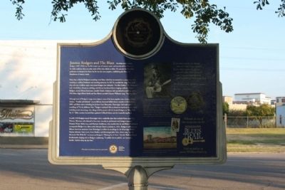 Jimmie Rodgers & The Blues Marker, Reverse side image. Click for full size.