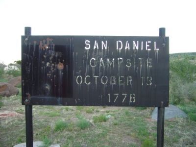 San Daniel Campsite - October 13, 1776 image. Click for full size.