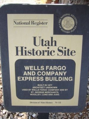 Wells Fargo and Company Express Building Marker image. Click for full size.