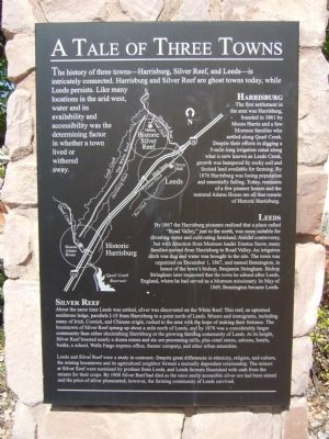 A Tale of Three Towns Marker. Click for full size. A Tale of Three Towns Marker image. Click for full size.