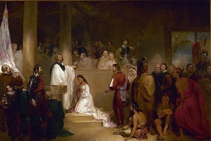 The Baptism of Pocahontas image. Click for full size.
