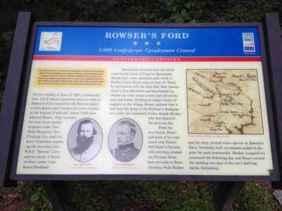 Rowser's Ford Marker image. Click for full size.
