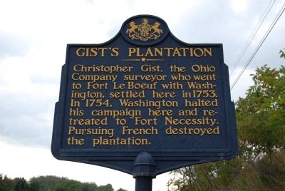 Gist's Plantation Marker image. Click for full size.