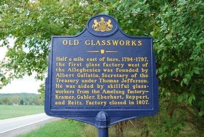 Old Glassworks Marker image. Click for full size.