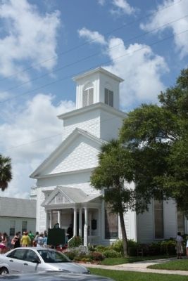 First Presbyterian Church and Marker. Click for full size. First Presbyterian Church and Marker image. Click for full size.