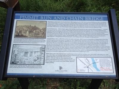 Pimmit Run and Chain Bridge Marker image. Click for full size.