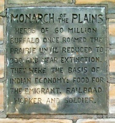 Monarch of the Plains Marker. Click for full size. Monarch of the Plains Marker image. Click for full size.