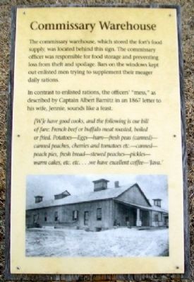 Commissary Warehouse Marker image. Click for full size.