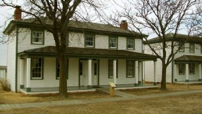 Officers' Row Quarters and Marker image. Click for full size.