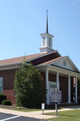 The Shiloh Baptist Church and Marker image. Click for full size.