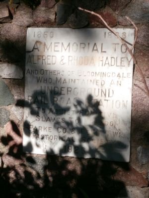 Underground Railroad Station Marker image. Click for full size.