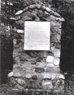 Underground Railroad Station Marker image. Click for full size.