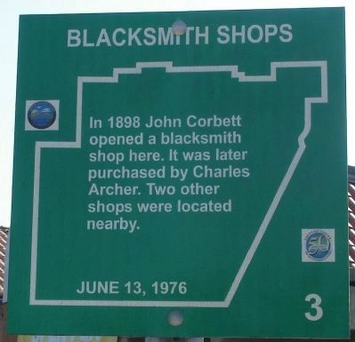 Blacksmith Shops Marker image. Click for full size.