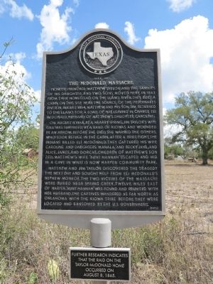 Site of the McDonald Massacre Marker image. Click for full size.