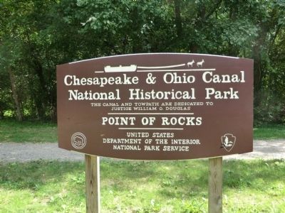 Chesapeake and Ohio Canal National Historical Park signage image. Click for full size.
