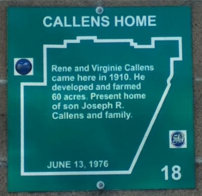 Callens Home Marker image. Click for full size.