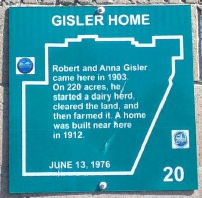 Gisler Home Marker. Click for full size. Gisler Home Marker image. Click for full size.