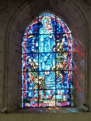 Stained-Glass Window of Church. Click for full size. Stained-Glass Window of Church image. Click for full size.