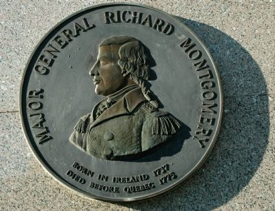 Major General Richard Montgomery Plaque image. Click for full size.