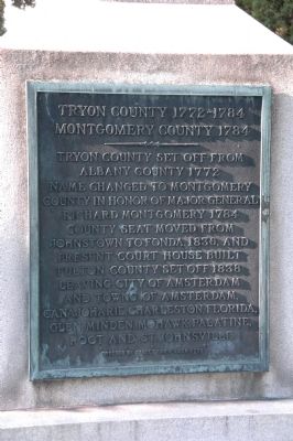 Tryon County 1772-1784 Montgomery County 1784 Marker image. Click for full size.
