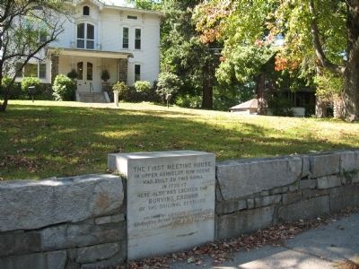 The First Meeting House in Upper Ashuelot Marker. Click for full size. The First Meeting House in Upper Ashuelot Marker image. Click for full size.